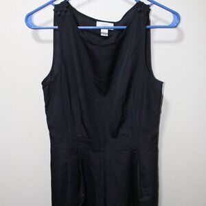 Ann Taylor Loft Black Sleeveless Romper Shorts Side Zipper 2 EUC